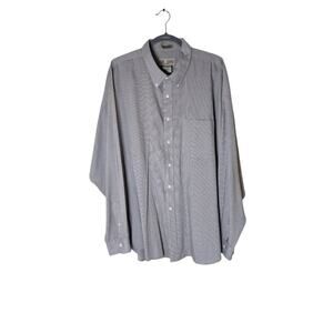 Sun River Mens XXL Tan Blue Checkered Long Sleeve Button Down Casual Dress Shirt